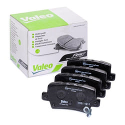 VALEO 301849 Brake pad set FIRST Rear Axle incl. wear warning contact without anti-squeak plate HONDA: CIVIC 8 Hatchback