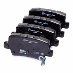 VALEO 301849 Brake pad set FIRST Rear Axle incl. wear warning contact without anti-squeak plate HONDA: CIVIC 8 Hatchback