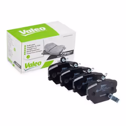 Brake pad set; VALEO; FIRST Front Axle incl. wear warning contact without anti-squeak plate; for SMART; 0001431V002, 0001431V ...