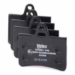 VALEO 302021 Brake pad set Rear Axle excl. wear warning contact without anti-squeak plate CITROËN: C5 II Estate, C5 I Hatchback