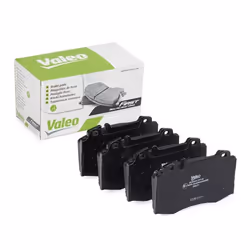 Brake pad set; VALEO; FIRST Front Axle excl. wear warning contact with anti-squeak plate; for MERCEDES-BENZ; A0044200520, A00 ...