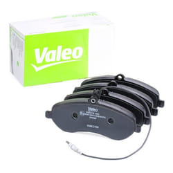 VALEO 302078 Brake pad set FIRST Front Axle incl. wear warning contact with anti-squeak plate PEUGEOT: Expert II Tepee, Expert II Van