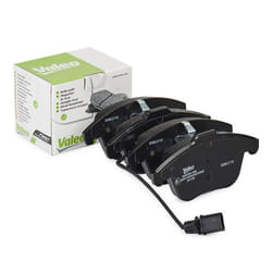 VALEO 302098 Brake pad set FIRST Front Axle incl. wear warning contact with anti-squeak plate AUDI: A4 B8 Allroad, A4 B8 Avant, A5 B8 Coupe