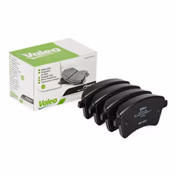 Brake pad set; VALEO; FIRST Front Axle excl. wear warning contact with anti-squeak plate; for RENAULT, MERCEDES-BENZ; 4154210 ...