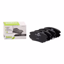Brake pad set; VALEO; FIRST Front Axle incl. wear warning contact with anti-squeak plate; for VAUXHALL, SAAB, OPEL, CHEVROLET ...