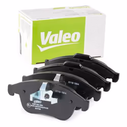 Brake pad set; VALEO; FIRST Front Axle excl. wear warning contact with anti-squeak plate; for RENAULT; 410600011R, 410605055R ...