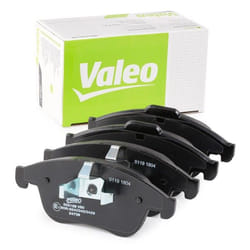 VALEO 302128 Brake pad set FIRST Front Axle excl. wear warning contact with anti-squeak plate RENAULT: SCENIC 3, Clio 4, MEGANE 3 Grandtour