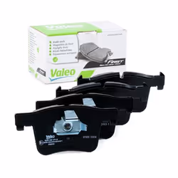 Brake pad set; VALEO; FIRST Front Axle excl. wear warning contact with anti-squeak plate; for BMW; 2456867, 2464194, 34106799 ...