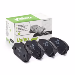 Brake pad set; VALEO; FIRST Front Axle excl. wear warning contact with anti-squeak plate; for PEUGEOT, CITROËN, OPEL, VAUXHAL ...