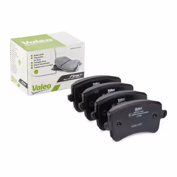 Brake pad set; VALEO; FIRST Rear Axle excl. wear warning contact with anti-squeak plate; for AUDI; 8K0698451, 8K0698451A, 8K0 ...