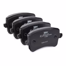 VALEO 302157 Brake pad set FIRST Rear Axle excl. wear warning contact with anti-squeak plate AUDI: A4 B8 Saloon, A4 B8 Allroad, A4 B8 Avant