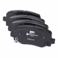 VALEO 302202 Brake pad set Rear Axle incl. wear warning contact with anti-squeak plate JEEP: Renegade Off-Road, Compass, FIAT: 500X