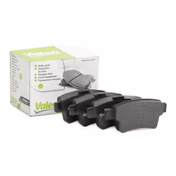 Brake pad set; VALEO; Rear Axle excl. wear warning contact without bolts/screws, with anti-squeak plate; for CITROËN; 1611141 ...