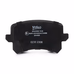 VALEO 302258 Brake pad set Rear Axle excl. wear warning contact with anti-squeak plate VOLKSWAGEN: Passat B7 Saloon, CC, Tiguan I, AUDI: A6 C6 Avant