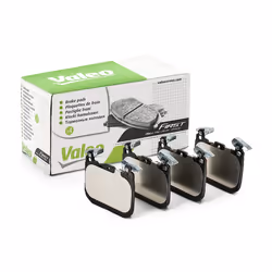 Brake pad set; VALEO; Front Axle excl. wear warning contact with anti-squeak plate; for BMW; 2284969, 2464195, 2464196, 24684 ...