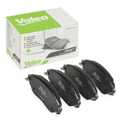 VALEO 302402 Brake pad set Front Axle excl. wear warning contact with anti-squeak plate VAUXHALL: Vivaro Van, Vivaro Combi, Vivaro Platform / Chassis