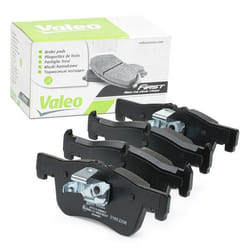 VALEO 302404 Brake pad set Front Axle excl. wear warning contact with anti-squeak plate BMW: 1 Hatchback, 2 Coupe, 2 Convertible