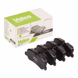 Brake pad set; VALEO; Rear Axle excl. wear warning contact with anti-squeak plate; for LAND ROVER; LR010664, LR012993, LR0155 ...