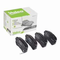 Brake pad set; VALEO; Rear Axle incl. wear warning contact with anti-squeak plate; for HYUNDAI, KIA; 583021GA00, 583021HA10, ...