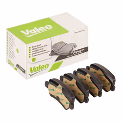 Brake pad set; VALEO; Rear Axle excl. wear warning contact with anti-squeak plate; for VAUXHALL, OPEL; 1605122, 1605625, 1605 ...