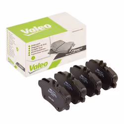 Brake pad set; VALEO; Rear Axle excl. wear warning contact with anti-squeak plate; for MERCEDES-BENZ, INFINITI; 440605DA0A, 4 ...