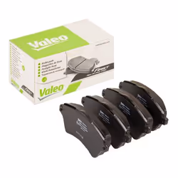 Brake pad set; VALEO; Front Axle excl. wear warning contact with anti-squeak plate; for LAND ROVER; LR021899, SFP000010, SFP0 ...
