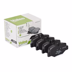 Brake pad set; VALEO; Rear Axle excl. wear warning contact with anti-squeak plate; for MERCEDES-BENZ; 0004216210, 0014211010, ...