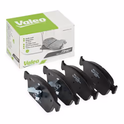 Brake pad set; VALEO; Front Axle excl. wear warning contact with anti-squeak plate; for FORD; 1775091, 2005900, 2039733, 2253 ...