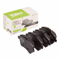 Brake pad set; VALEO; Front Axle excl. wear warning contact with anti-squeak plate; for MINI; 2167235, 2289146, 2289147, 2444 ...