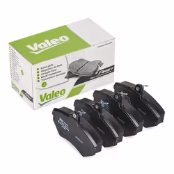 Brake pad set; VALEO; Front Axle excl. wear warning contact with anti-squeak plate; for AUDI, VOLKSWAGEN, VW; 8E0698151, 8E06 ...
