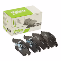 Brake pad set; VALEO; Front Axle excl. wear warning contact with anti-squeak plate; for RENAULT; 410600629R, 410602309R, 4106 ...