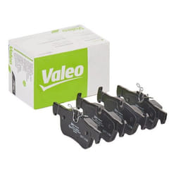VALEO 302445 Brake pad set Rear Axle excl. wear warning contact with anti-squeak plate BMW: 2 Active Tourer, 2 Gran Tourer, X1, MINI: Clubman