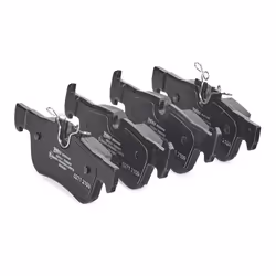 VALEO 302445 Brake pad set Rear Axle excl. wear warning contact with anti-squeak plate BMW: 2 Active Tourer, 2 Gran Tourer, X1, MINI: Clubman