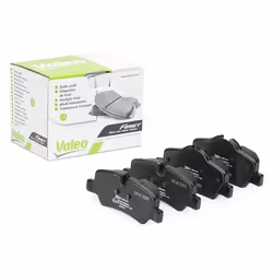Brake pad set; VALEO; Rear Axle excl. wear warning contact with anti-squeak plate; for MINI; 34216861641, 34216871299, 342168 ...