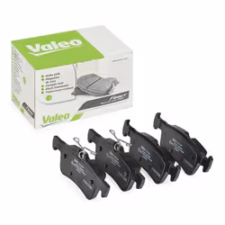 Brake pad set; VALEO; Rear Axle excl. wear warning contact with anti-squeak plate; for PEUGEOT; 1611331480, 1647875880