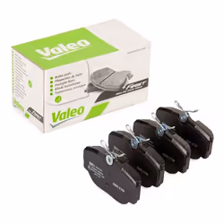 Brake pad set; VALEO; Rear Axle excl. wear warning contact with anti-squeak plate; for LAND ROVER; SFP100470, SFP100490, SFP5 ...