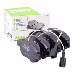 Brake pad set; VALEO; Front Axle incl. wear warning contact with anti-squeak plate; for FIAT, ABARTH, CITROËN, PEUGEOT; 77365 ...