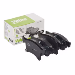 Brake pad set; VALEO; Front Axle incl. wear warning contact with anti-squeak plate; for VAUXHALL, OPEL; 1605281, 39122150, 95 ...