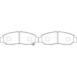 VALEO 302468 Brake pad set Front Axle incl. wear warning contact with anti-squeak plate HONDA: CIVIC 9, CIVIC 10, ACCORD 8