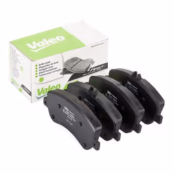 Brake pad set; VALEO; Front Axle excl. wear warning contact with anti-squeak plate; for MERCEDES-BENZ; A0054209220, 005420482 ...
