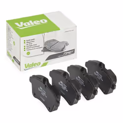 Brake pad set; VALEO; Front Axle excl. wear warning contact with anti-squeak plate; for MERCEDES-BENZ; 1694200120, 1694200820 ...