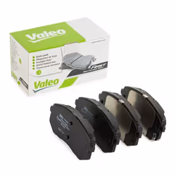 Brake pad set; VALEO; Front Axle incl. wear warning contact with anti-squeak plate; for KIA, HYUNDAI; 581013ZA16, 58101CMA10, ...