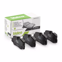 Brake pad set; VALEO; Rear Axle excl. wear warning contact with anti-squeak plate; for MERCEDES-BENZ; 4474200120, 4474200320, ...