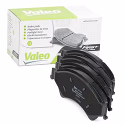 Brake pad set; VALEO; Front Axle incl. wear warning contact with anti-squeak plate; for FORD, MAZDA; 1723538, 2138027, AB312L ...