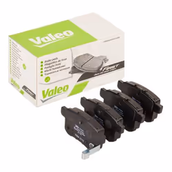 Brake pad set; VALEO; Rear Axle incl. wear warning contact with anti-squeak plate; for HONDA; 43022TA0A81, 43022TA0A81, 43022 ...
