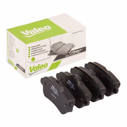 Brake pad set; VALEO; Rear Axle excl. wear warning contact with anti-squeak plate; for MERCEDES-BENZ; 0064203320, 0064203420, ...