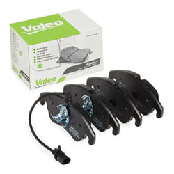 VALEO 302496 Brake pad set Front Axle incl. wear warning contact with anti-squeak plate AUDI: A6 C7 Avant, A6 C7 Saloon, A7 Sportback