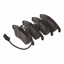 VALEO 302496 Brake pad set Front Axle incl. wear warning contact with anti-squeak plate AUDI: A6 C7 Avant, A6 C7 Saloon, A7 Sportback