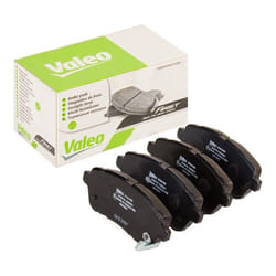 VALEO 302499 Brake pad set Front Axle incl. wear warning contact without anti-squeak plate SUZUKI: SWIFT 4, SWIFT 5, Baleno II Hatchback