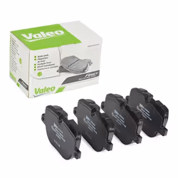 Brake pad set; VALEO; Rear Axle excl. wear warning contact with anti-squeak plate; for LAND ROVER; LR015577, LR025739, LR1348 ...